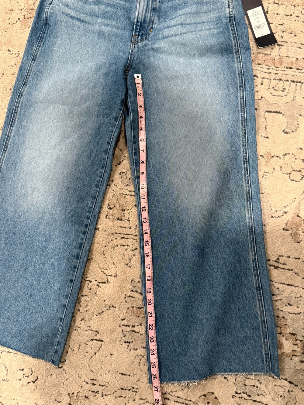 Veronica Beard Taylor cropped Wide Leg Jeans - Picture 8 of 9
